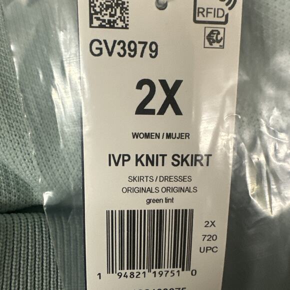Adidas X Ivy Park Knit Mini Skirt Light Blue Size 2X - Picture 4 of 4